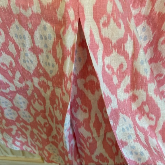 Gap Fit Flare Linen Ikat Dress. Size 8. - Picture 7 of 11